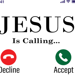 Incoming call screen with decline and accept buttons.