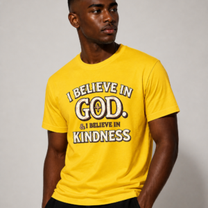 God Kindness Yellow T-shirt for Men