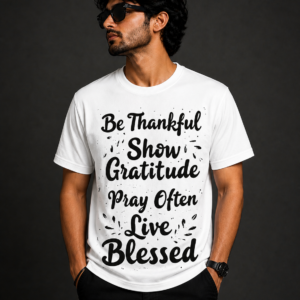 Blessed White T-shirt for Men